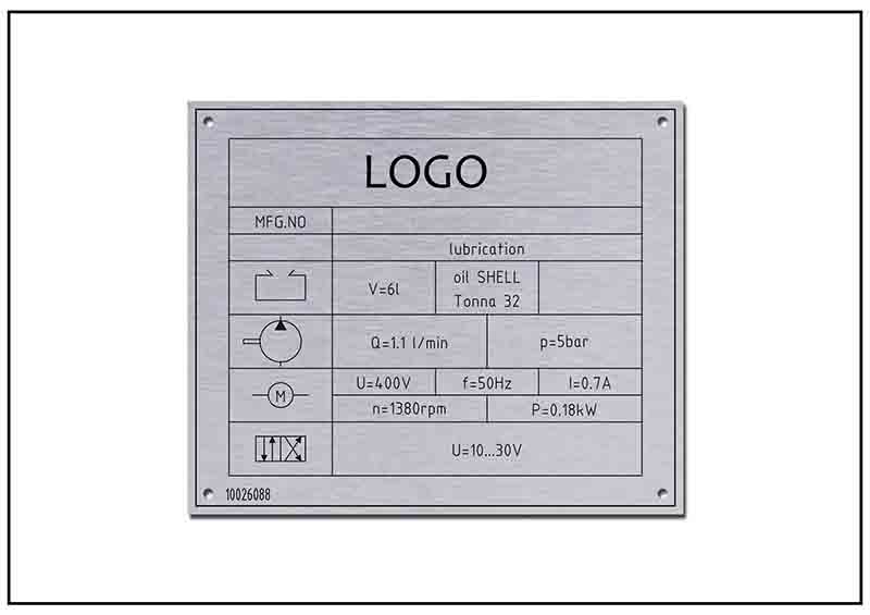設(shè)備功率銘牌標(biāo)牌